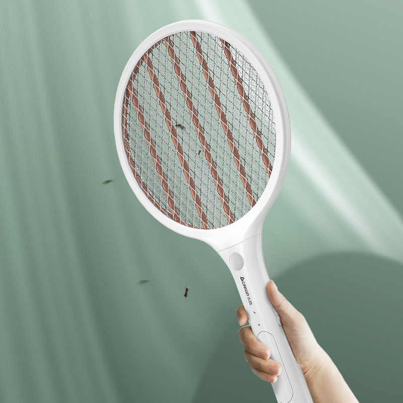 志高(chigo)电蚊拍充电式大网面灭蚊拍苍蝇拍驱蚊器灭蚊器蚊子拍 bf