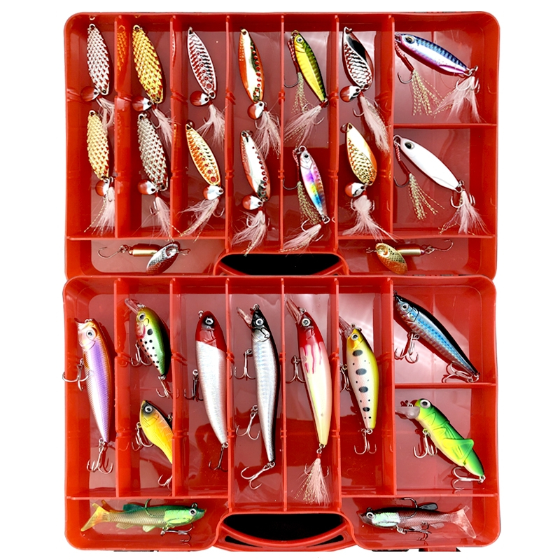 路亚饵套装拟饵淡水海水假饵硬饵雷蛙马口瓜子亮片软饵米诺路鱼饵