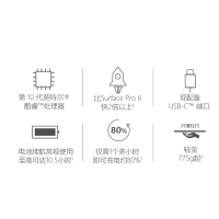 【新亮铂金键盘】微软 Surface Pro 7 亮铂金+新亮铂金键盘 二合一平板电脑笔记本电脑 | 12.3英寸 Pro7轻薄商务办公 十代酷睿i7 16G 256G SSD