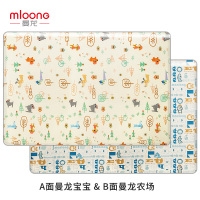 曼龙爬行垫环保无异味整体爬行垫MLPXD001 曼龙宝宝+曼龙农场180*150*1cm