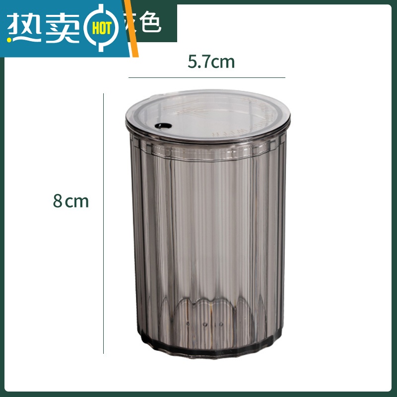 敬平轻奢牙签盒家用客厅创意牙签桶精致网红牙签罐收纳盒高颜值牙签筒 轻奢深灰【单个装】