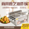 商用油炸锅燃气炸炉液化气炸锅纳丽雅(Naliya)油炸机炸薯条炸鸡腿摆摊煤气油炸炉 豪华三锅+炸篮+九宫格+煮面网
