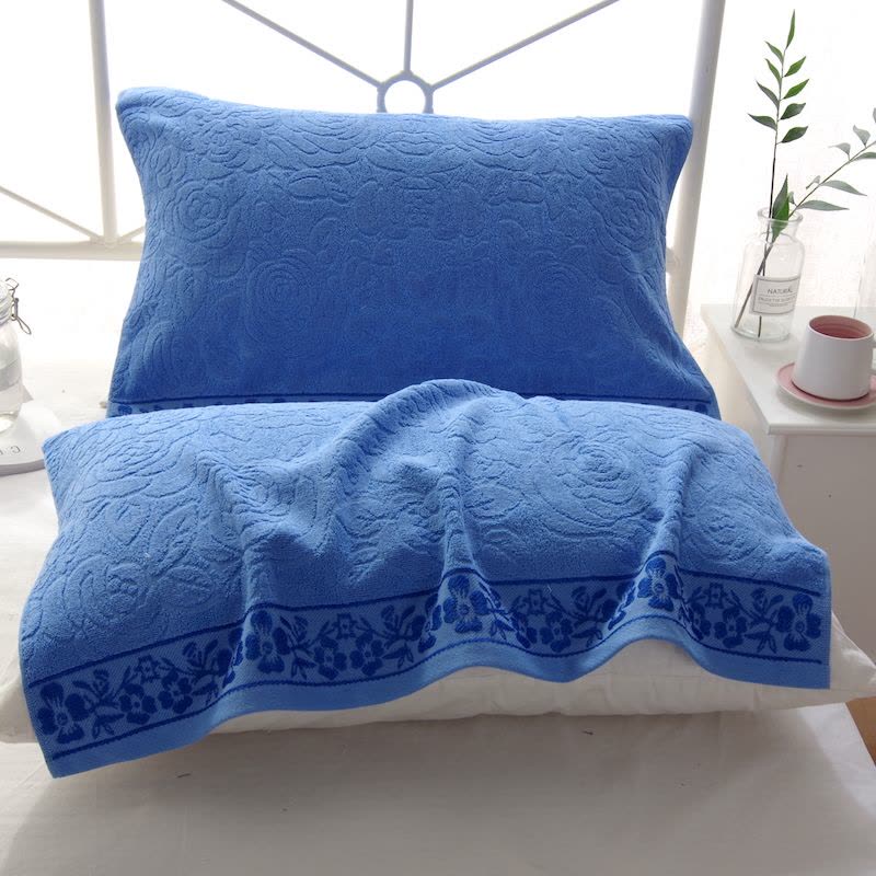 煊煜 床上用品七件套(军绿)150*210/6斤被+120*210/5斤褥+三件套+枕芯+蓝枕巾 套图片