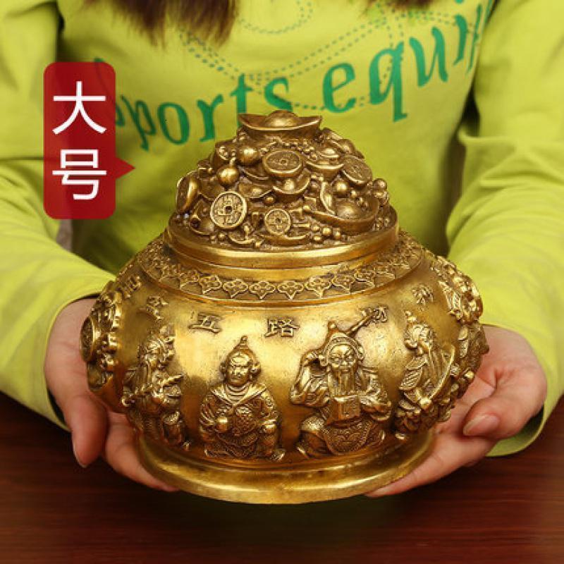 美帮汇铜五路摆件家居客厅寓意装饰工艺品高清大图