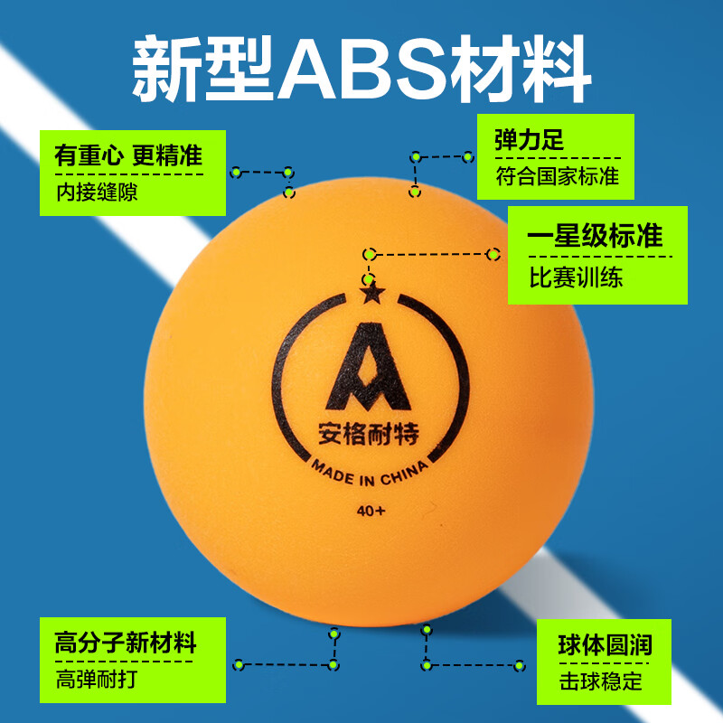 得力日常活动用品训练比赛ABS材质乒乓球 多款可选 [12只 黄色]FH280-Y一星级乒乓球泡壳装 标准乒乓球高清大图