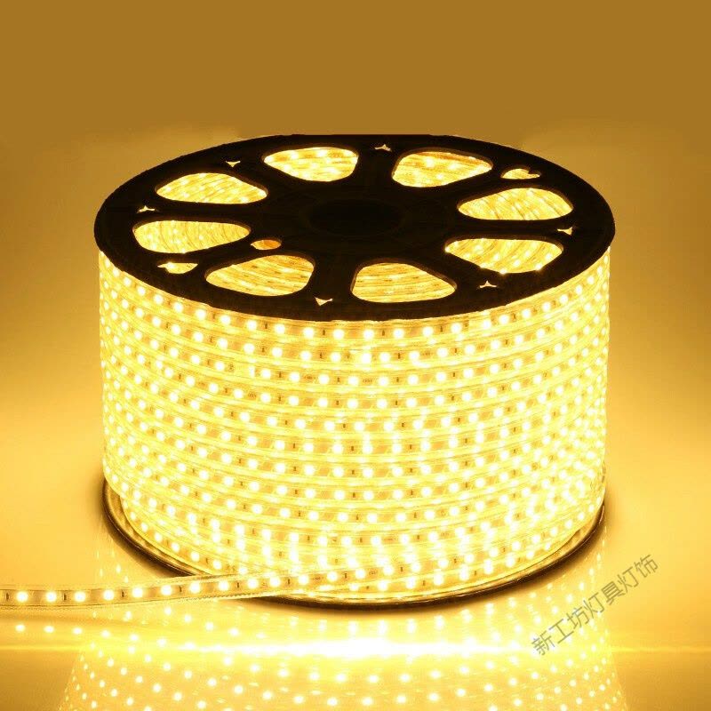 苏宁放心购 客厅灯带5730led灯带贴片LED灯条220V软光带5730双排灯带单色变色彩色灯带图片
