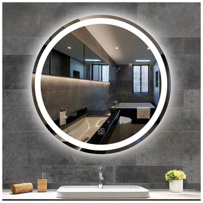 工匠时光新品浴室圆智能镜子化妆防爆防雾卫生间厕所洗手间壁挂贴墙带