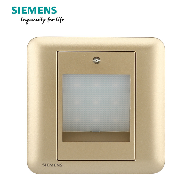 西门子(SIEMENS)开关插座 皓睿砂釉金系列壁脚灯5UH01453NC03