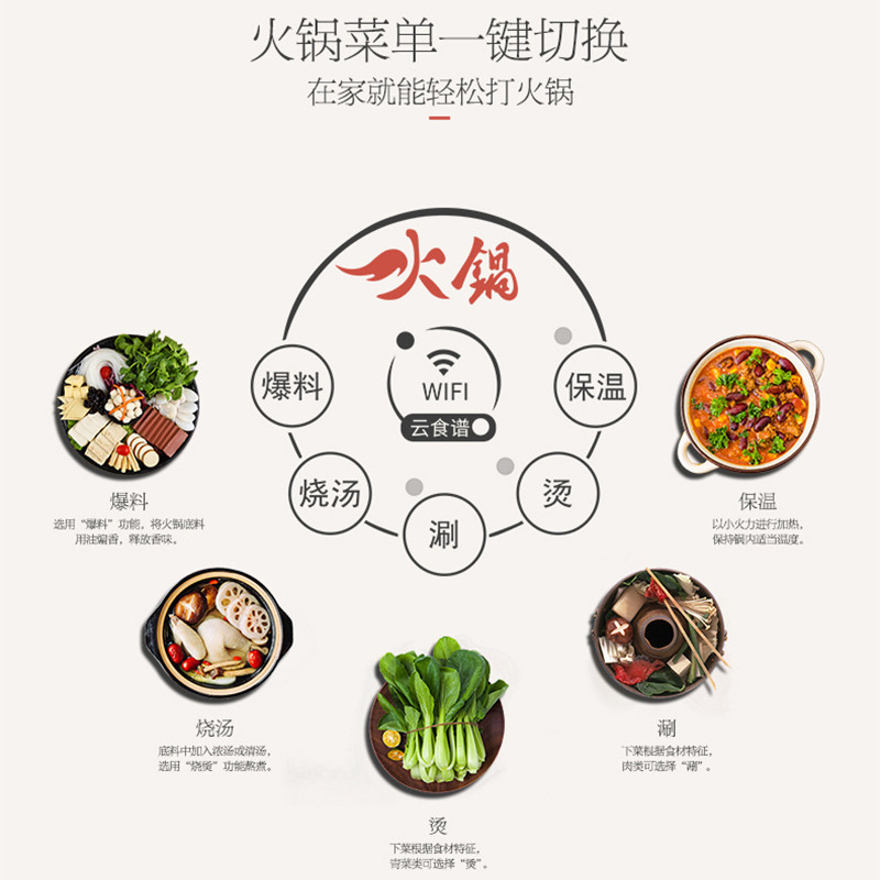 美的（Midea）电磁炉C21-QH2133 恒匀火 整版滑动触摸 NEG面板 纤薄静音 火锅炉 wifi控制