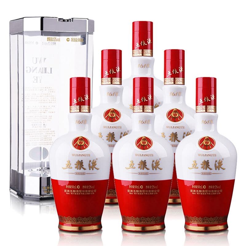五粮液 1618 52度整箱装500ml*6瓶（新老包装随机发货）图片