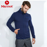 Marmot/土拨鼠 男子 户外防风保暖弹力开衫抓绒衣