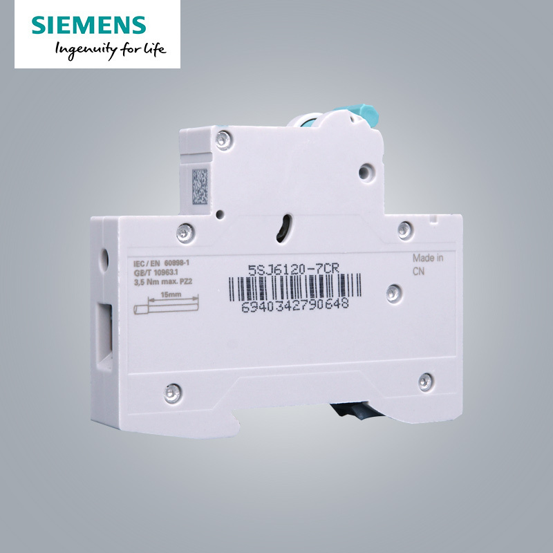 西门子(SIEMENS) 空气开关1P单进单出 20A标准型断路器 5SJ61207CR
