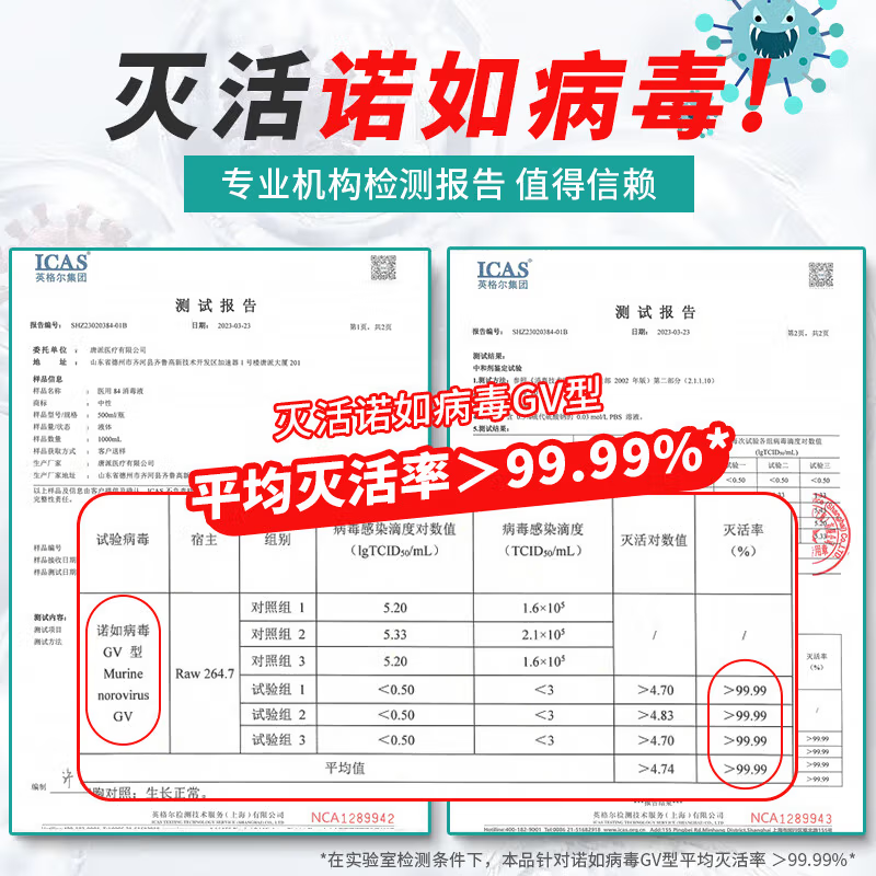 秝客(lefeke)84消毒液消毒水漂白剂 杀菌去污可灭活诺如病毒 84消毒液500ml*10高清大图