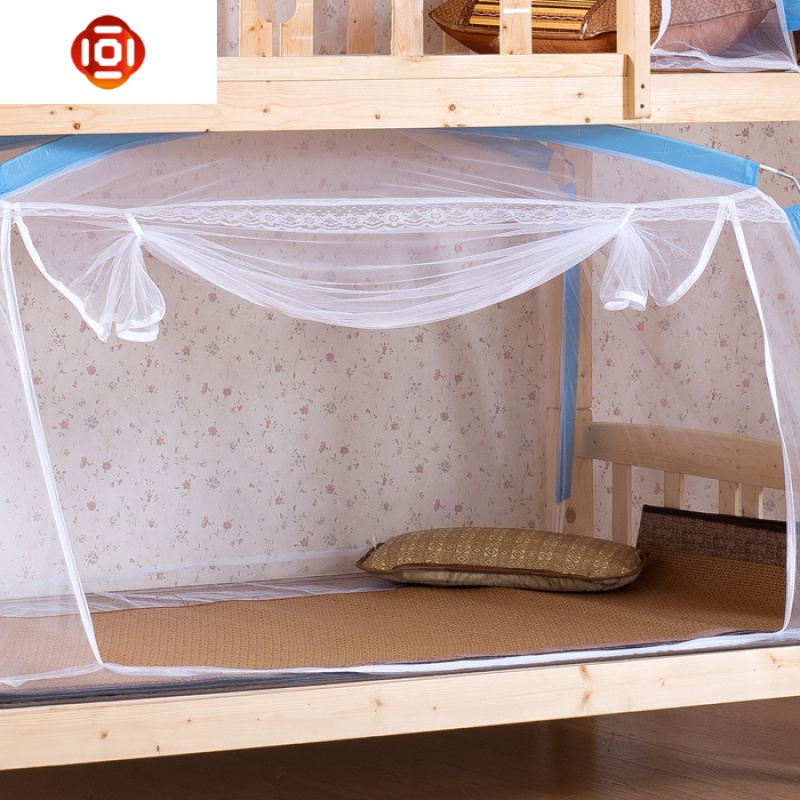 蒙古包蚊帐免安装可折叠12米09m18m2米床单人加密蚊帐学生宿舍三维