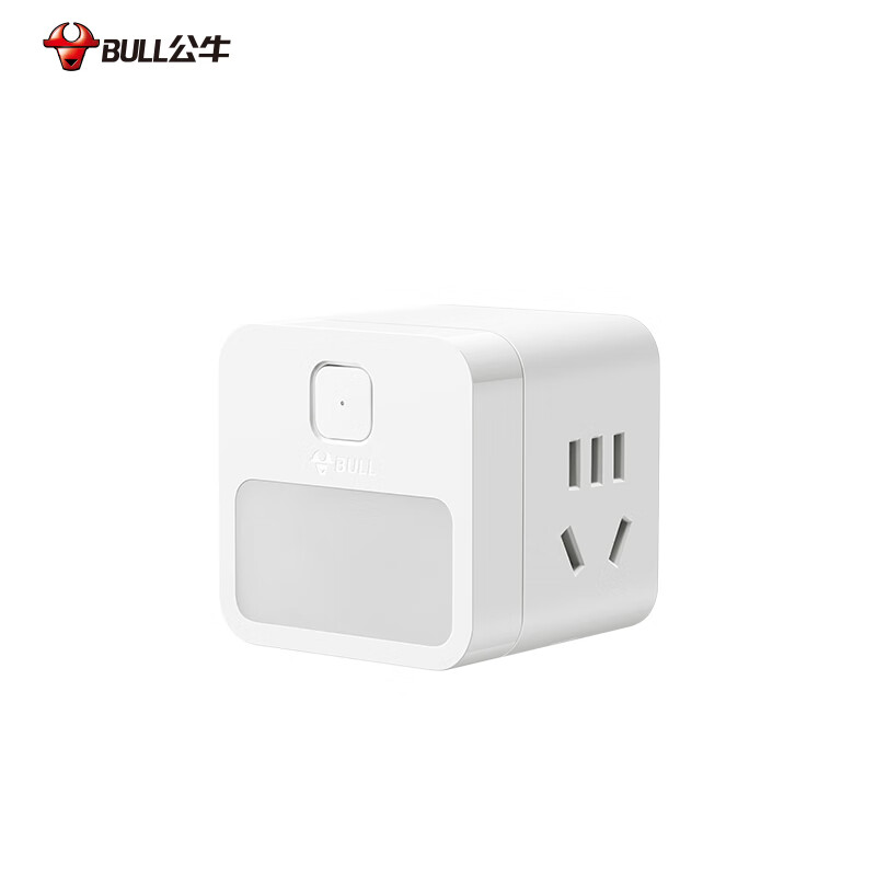 BULL公牛UD2102公牛小夜灯插座卧室床头灯插排接插线板一转多孔(单位:件)高清大图