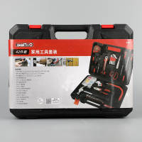 赛拓(SANTO)42件家用工具套装 维修工具箱工具组套 手动工具 螺丝批锤子钳子扳手