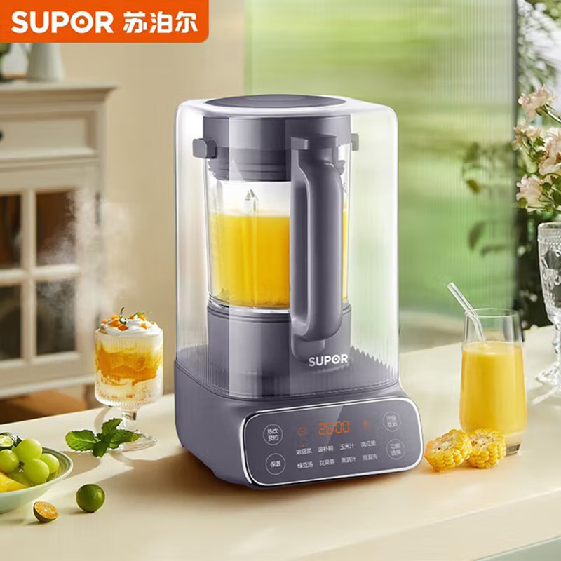 苏泊尔(SUPOR)SP19S轻音破壁机带隔音罩多功能加热豆浆机搅拌辅食料理机智能预约 蒸汽清洗高清大图
