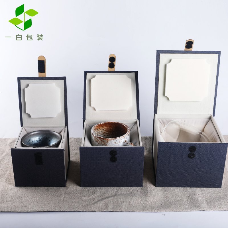 【特价】景德镇陶瓷单杯礼品盒玻璃杯包装盒茶壶紫砂壶包装锦盒