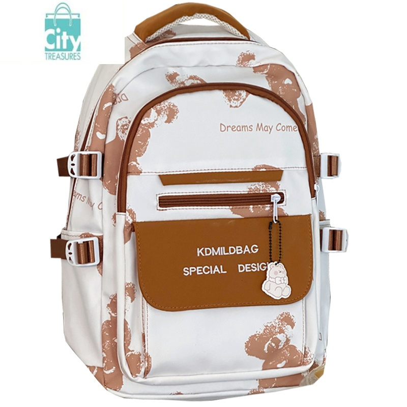 bangdou日系学院风书包女ins风可爱休闲初中生高中学生双肩包大容量