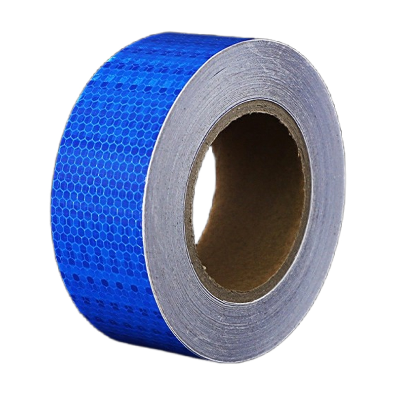 途务 反光警示胶带 蓝色晶格5cm*25m 卷高清大图