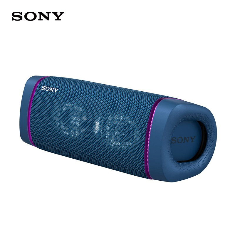 Sony/索尼 SRS-XB33-蓝色 防水重低音便携无线蓝牙扬声器音箱立体声双喇叭