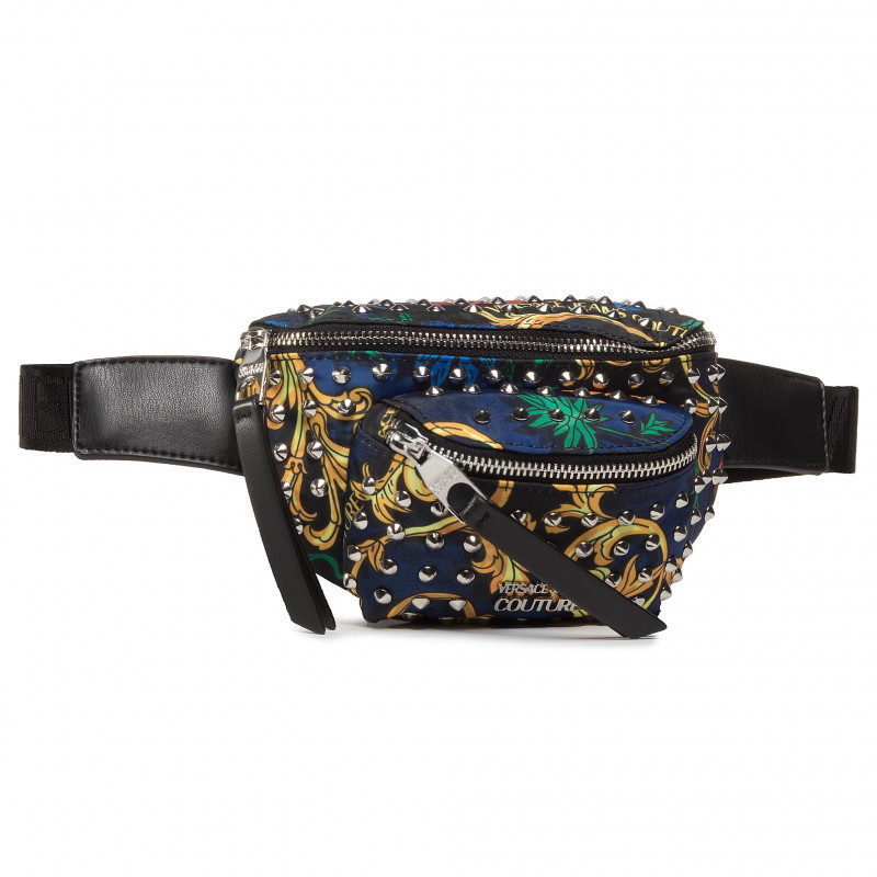 范思哲 Versace 腰包 胸包ee1vzbbx1 E Emaf Versace Jeans Couture 范思哲腰包男女巴洛克花纹铆钉饰尼龙胸包ee1vzbbx1 E Em 价格图片品牌报价 苏宁易购欧洲米兰奢品海外专营店