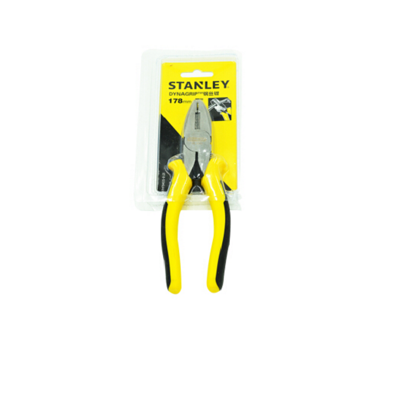 史丹利(Stanley)钢丝钳8”防滑手柄8英寸多功能电工钳高碳钢老虎钳DYNAGRIP STHT84029-8-23