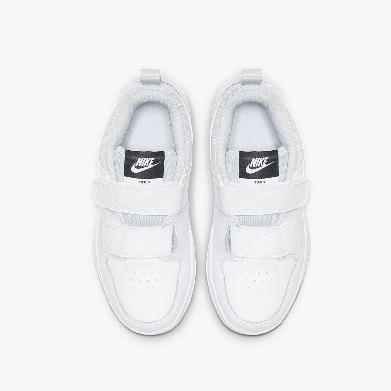 nike耐克儿童魔术贴休闲运动舒适低帮小白鞋板鞋ar4161100z