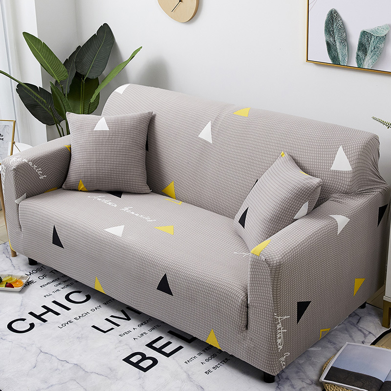 弹力懒人沙发套罩通用型全包萬能套简约布艺沙发垫全盖布 銮金 S码(沙发长度90-140cm适用)一般适合单人位高清大图