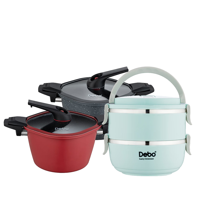 德铂 格雷斯曼微压锅+不锈钢保温饭盒