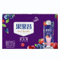 12月产伊利新品 优酸乳果果昔酸奶饮品 混合莓味210g*12盒