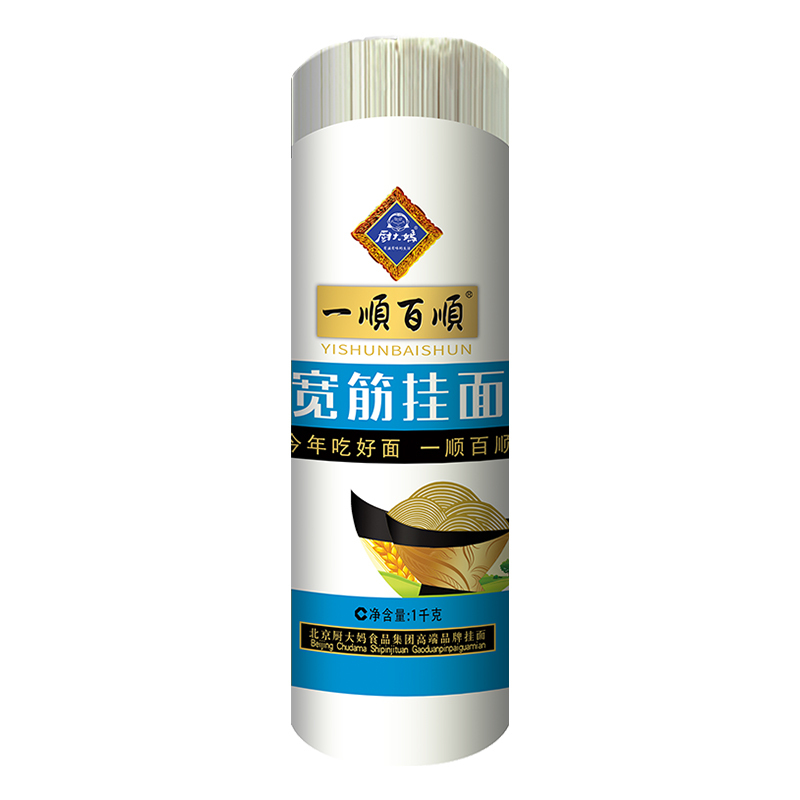 厨大妈一順百順宽筋挂面1000g