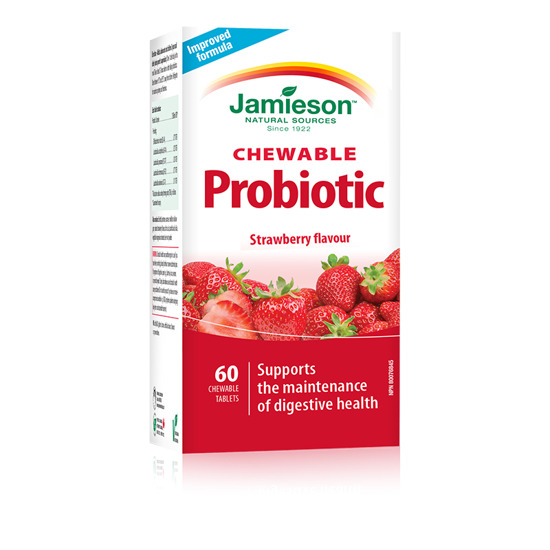 JAMIESON/健美生 益生菌咀嚼片草莓酸奶味 60片