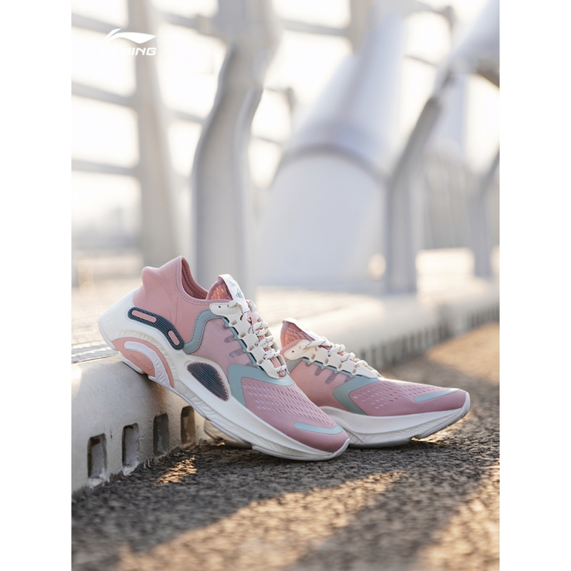 李宁跑步鞋女鞋岚plus女士跑鞋鞋子低帮运动鞋arhq078