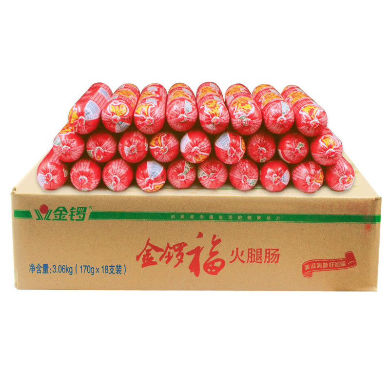 金锣福火腿肠 口口福肉肠 170g/支 18支装