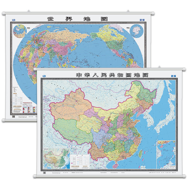 企购优品正品中国地图悬挂式1.1*1.5米