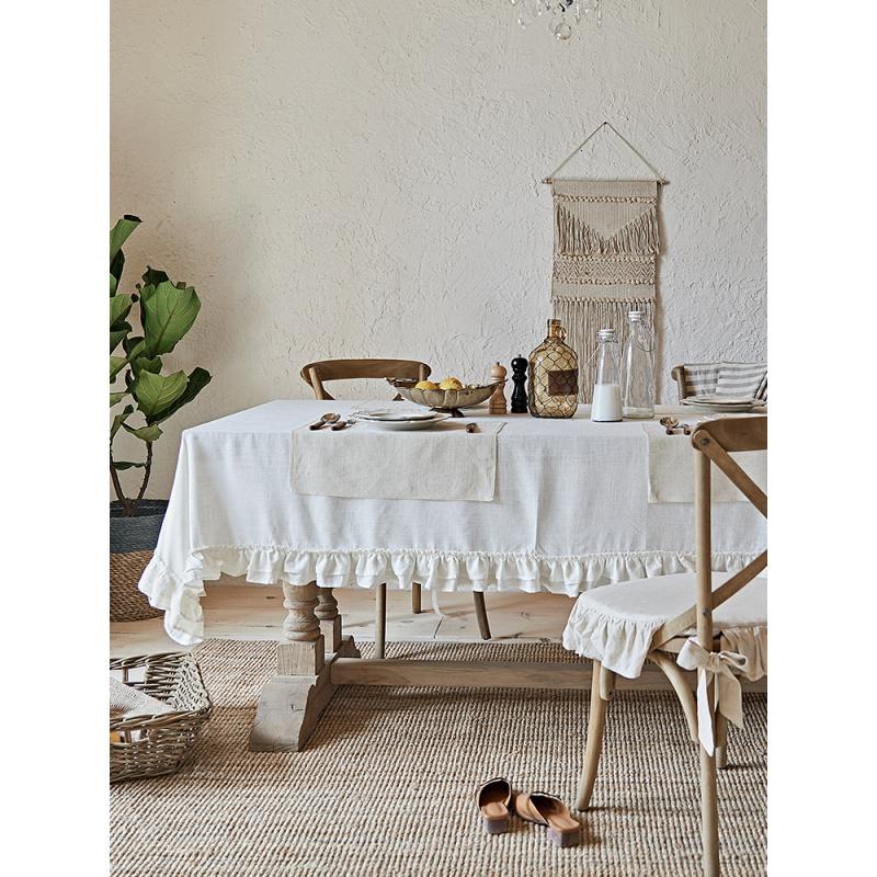 美帮汇少女心欧式桌布布艺棉麻小清晰北欧亚麻茶几餐桌布简约图片 高清实拍大图 苏宁易购