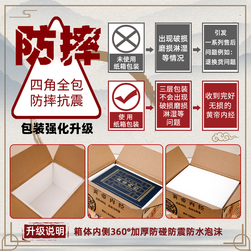 [正版]黄帝内经原版白话文彩图版完整皇帝内经素问图解四季养生法全书中医书籍大全基础理论入门本草纲目伤寒论神农本草经非徐文