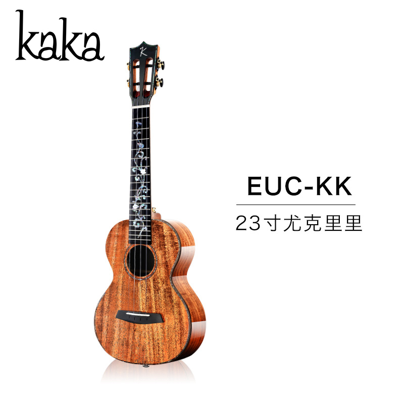 KAKA卡卡 KUC-KK全单板3A相思木尤克里里豪华版送女生ukulele迷你小吉他23英寸