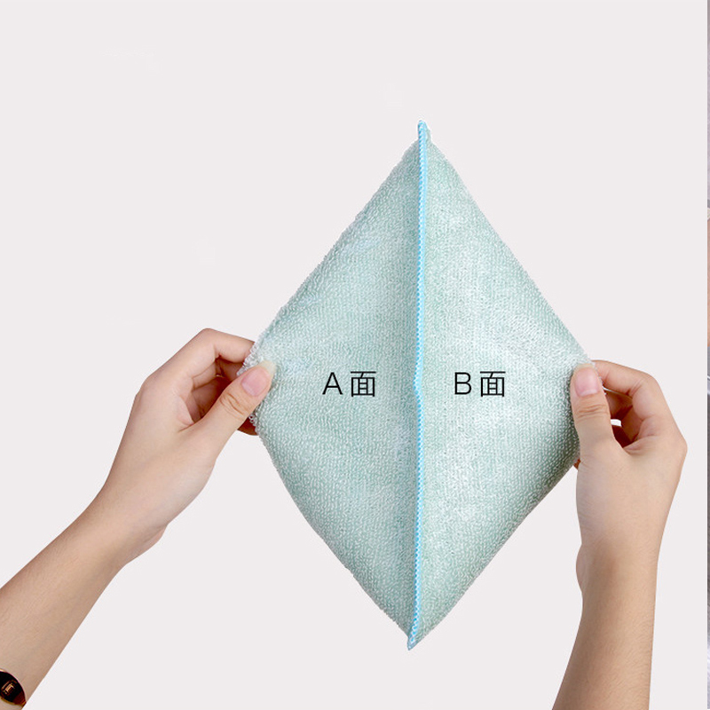 奕辰 洗碗布竹纤维抹布吸水加厚不易掉毛沾油厨房百洁布刷碗清洁布