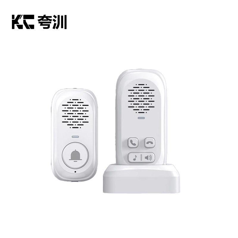 夸汌 无线语音对讲门铃 白色 套高清大图