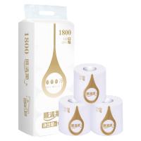 顺清柔卷纸 纯净系列 超韧4层180g/卷*10卷(黑金白金随机发货)