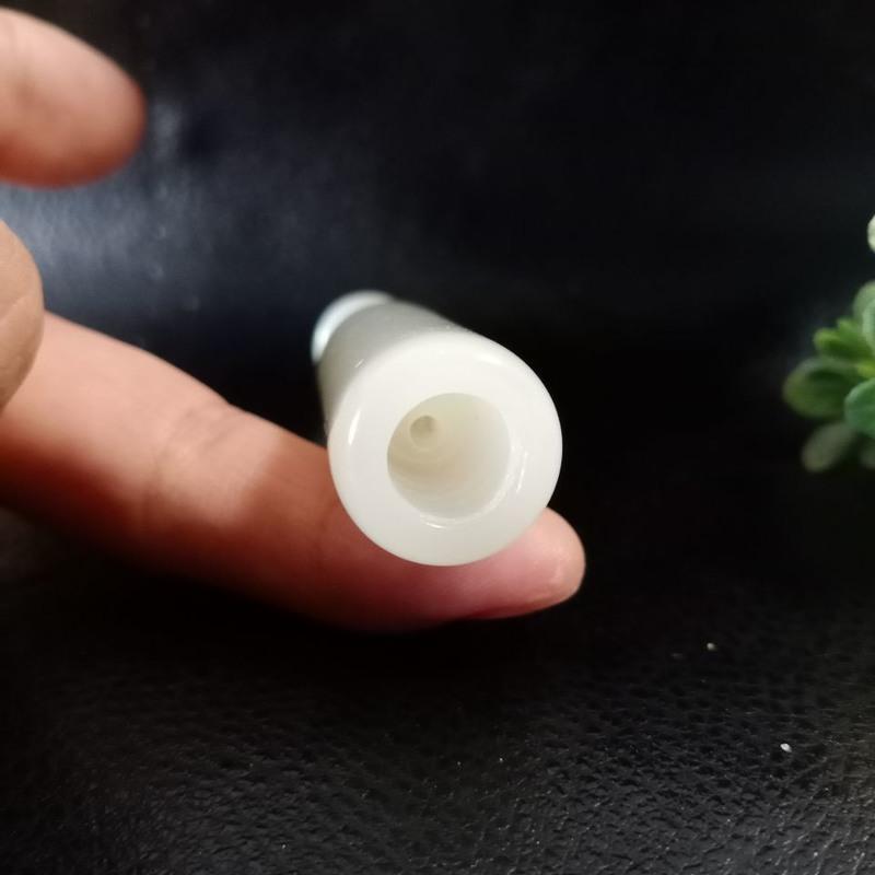 新疆和田天然玉石烟嘴白玉烟嘴旱烟嘴男士烟具男款文玩旱烟