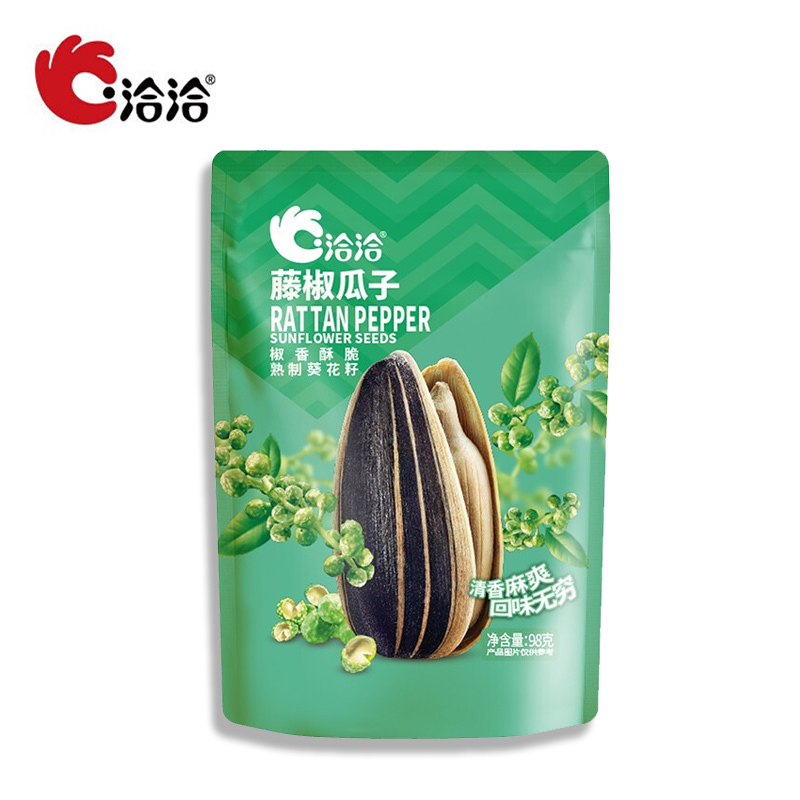 洽洽藤椒瓜子恰恰葵花籽坚果炒货零食自营小吃98g*6袋