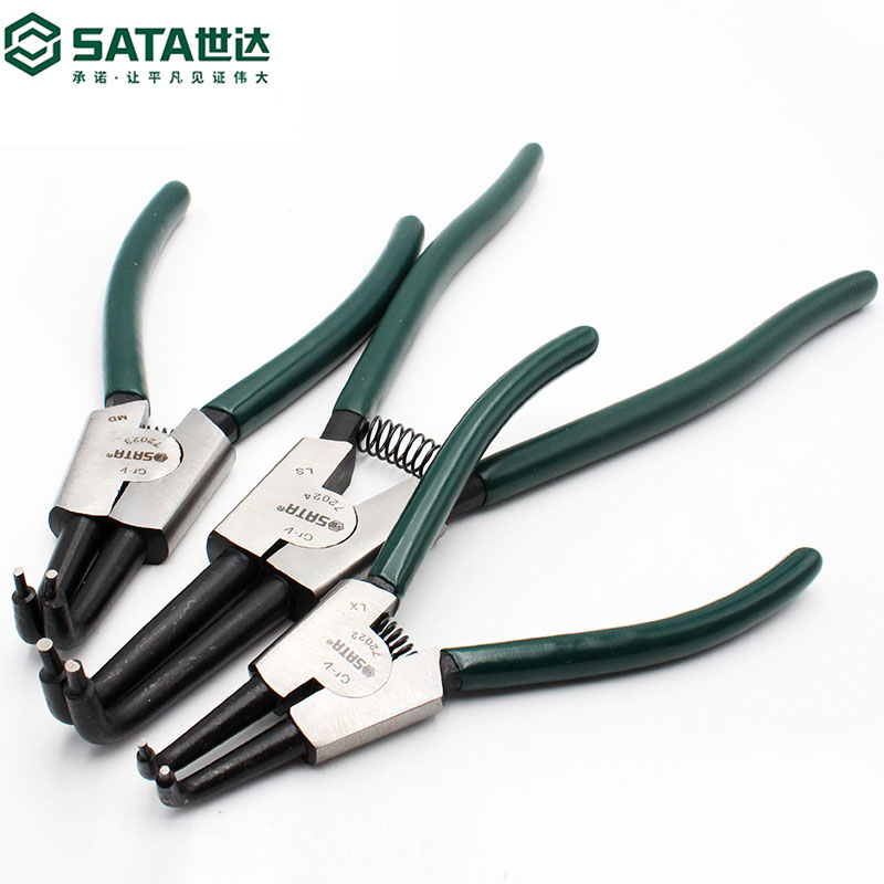 世达(SATA)德式穴用曲口内卡簧钳 13英寸 72044 1个