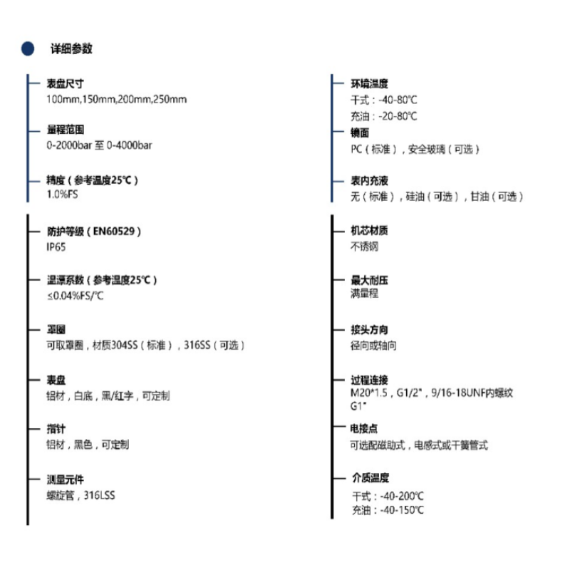ZIVE 超高压压力表ZIVE-1306461高清大图