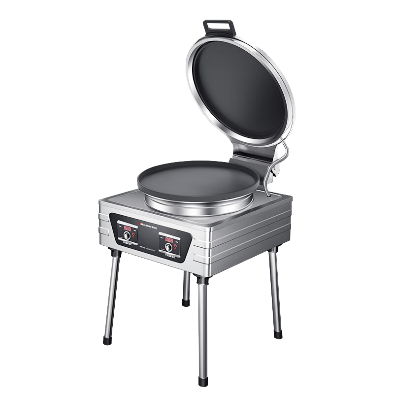 德玛仕(DEMASHI)商用电饼铛大型食堂双面加热特大号烤饼炉烙饼机煎包机酱香饼铁盘煎饼机220V DBC54A-TZ1高清大图