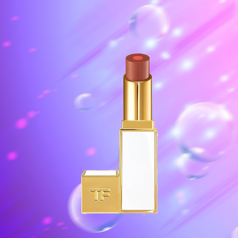 汤姆福特(Tom Ford)白管双色夹心系列唇膏口红 3g #04 Cala di Volpe 裸色系不易脱妆