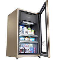 海尔（Haier）LC-90DG立式家用小冰吧 冷藏保鲜冰柜 红酒柜 茶叶柜办公室冷柜冰吧 趣味制冰