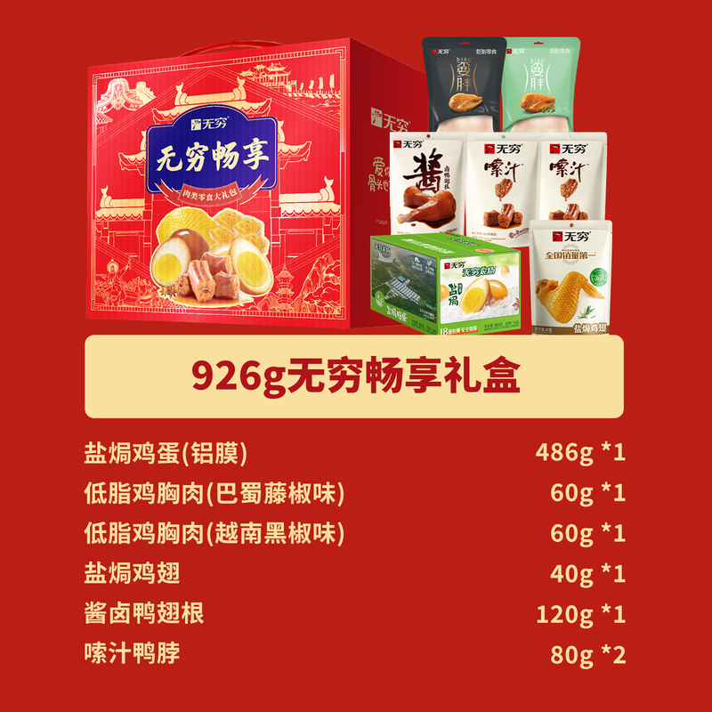 无穷 新百福礼盒 465g 盒高清大图